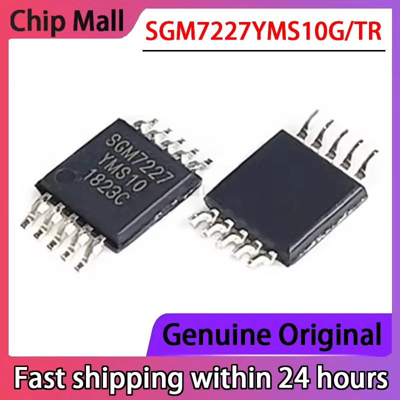 10PCS NEW Original SGM7227 SGM7227YMS10G/TR MSOP-10 Analog Signal Switch Chip in Stock