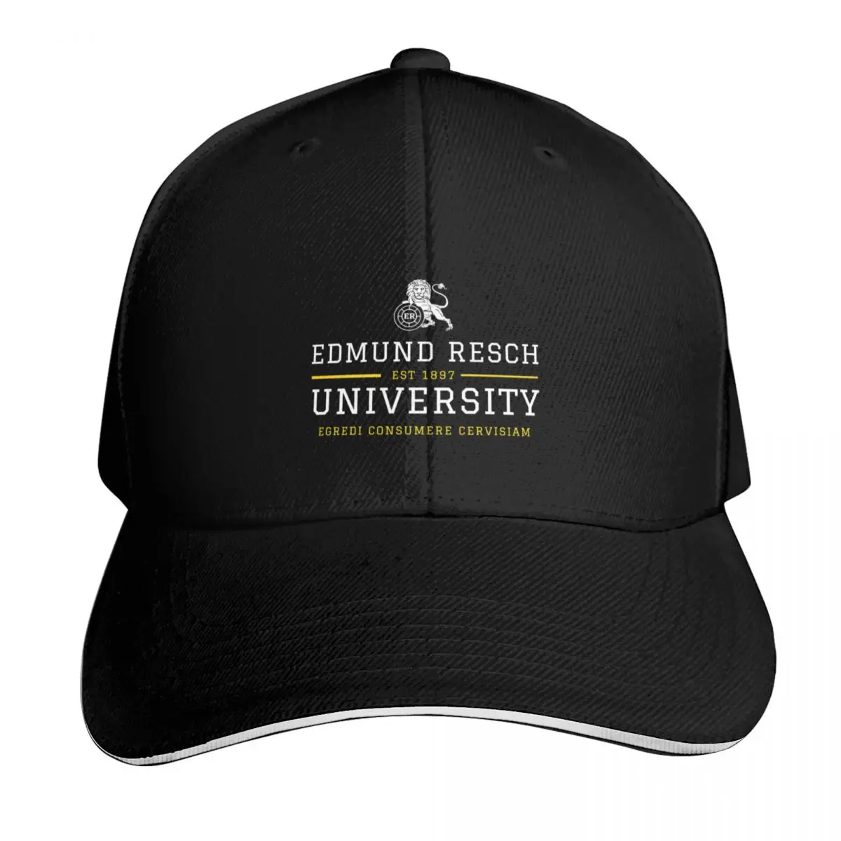 

RESCHS UNIVERSITY - white print Baseball Cap hard hat Sports Cap Christmas Hat Streetwear Girl'S Hats Men's