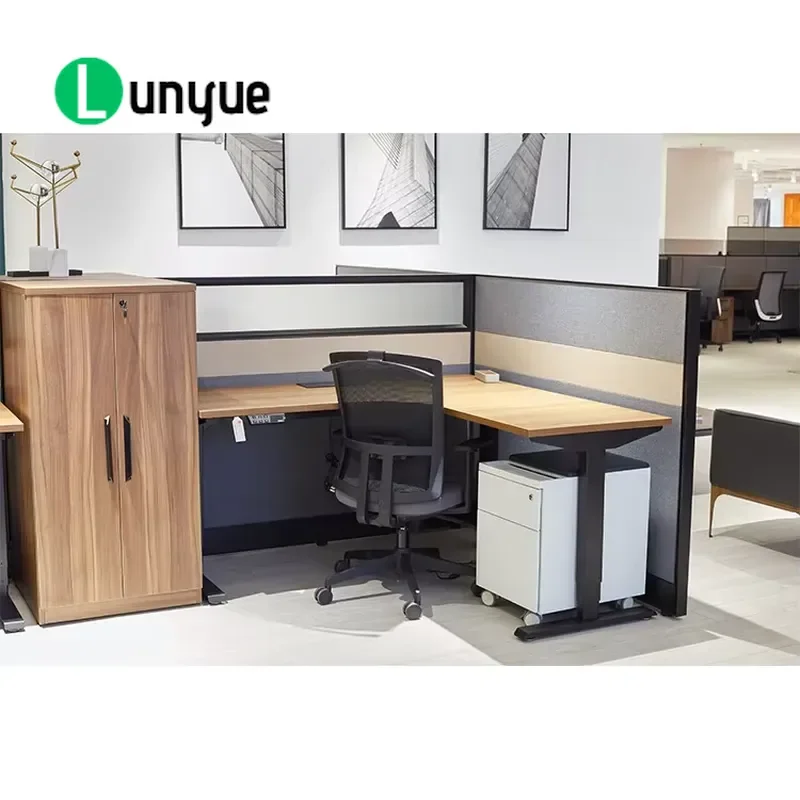 Adjustable Height L Shaped Standing Desk for Office Home Computer Laptop Smart Ergonomic Workstation Durable Modern Design