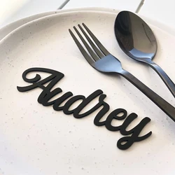 Personalized Arcylic Laser Cut Guests Tags Name tags Baptism Table Decoration Baby Name Tags Brand Sign Wedding Table Name Tags