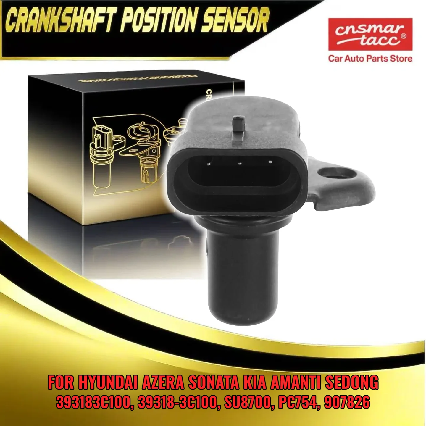 

Датчик положения распределительного вала двигателя 39318-3C100 SU8700 для Hyundai Kia Entourage Genesis Coupe Santa Fe 393183C100 PC754