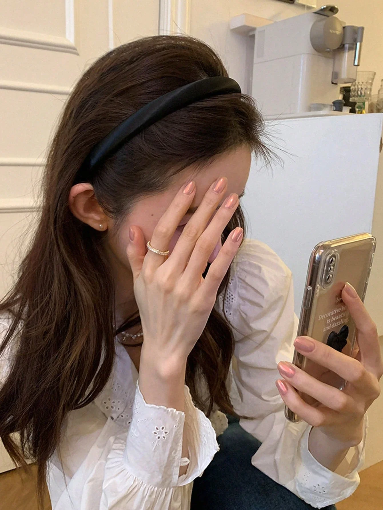 

Набор из 5 женских атласных повязок на голову (обхват 14,17 дюйма), черный, белый, синий, розовый, серый, минималистичный однотонный дизайн, универсальные, элегантные.