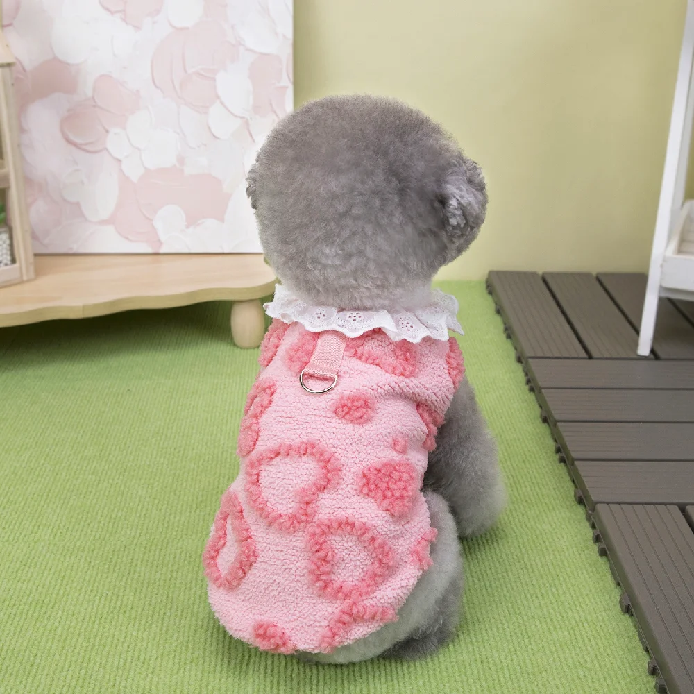 

Winter Warm Dog Sweater Puppy Coat for Small and Medium Doggy Pomeranian Chihuahua Vest With D- Ring Dog Clothing Suppllies