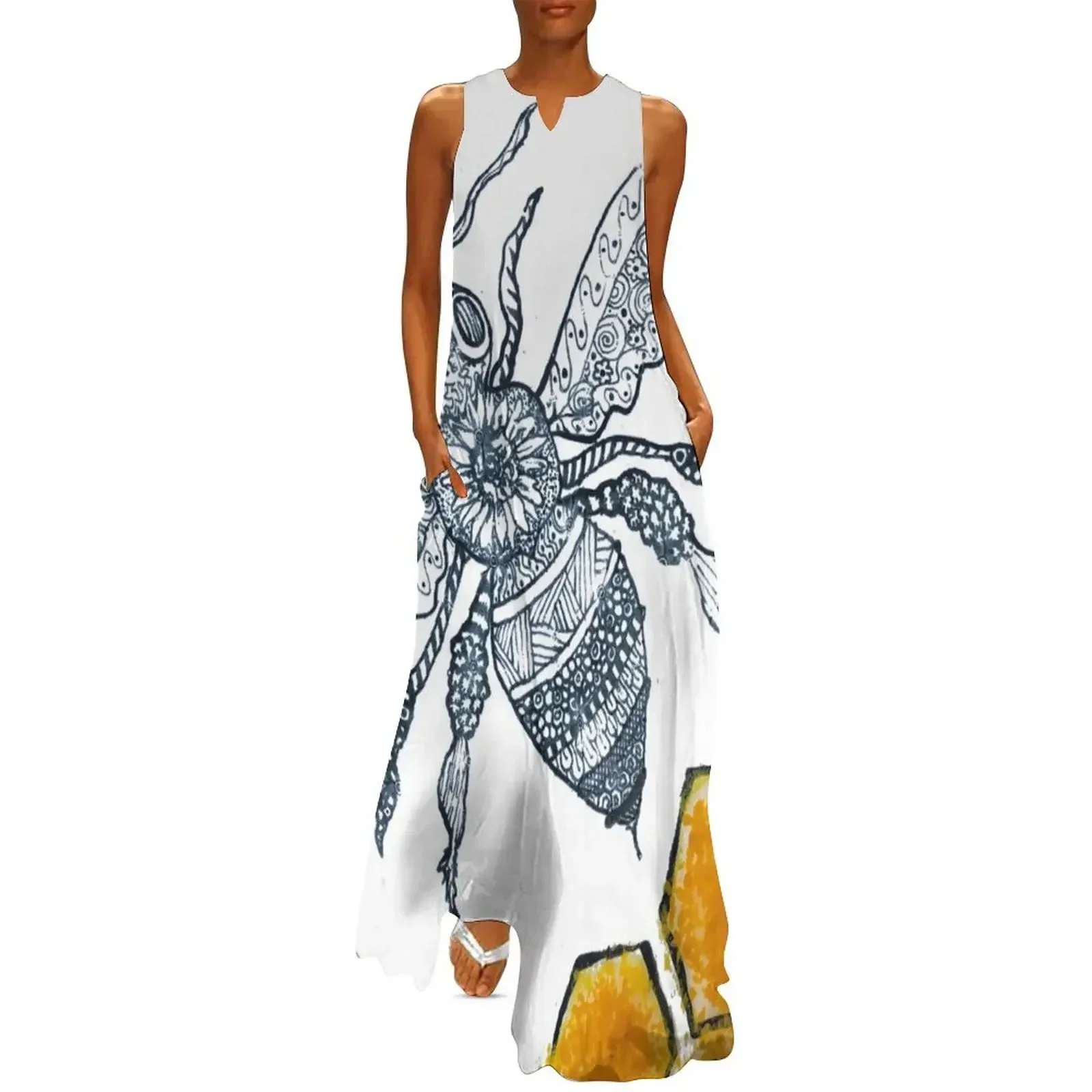 

Doodle Bee Long Dress bandage dress ladies dresses for special occasion Evening gown women's summer dress 2025