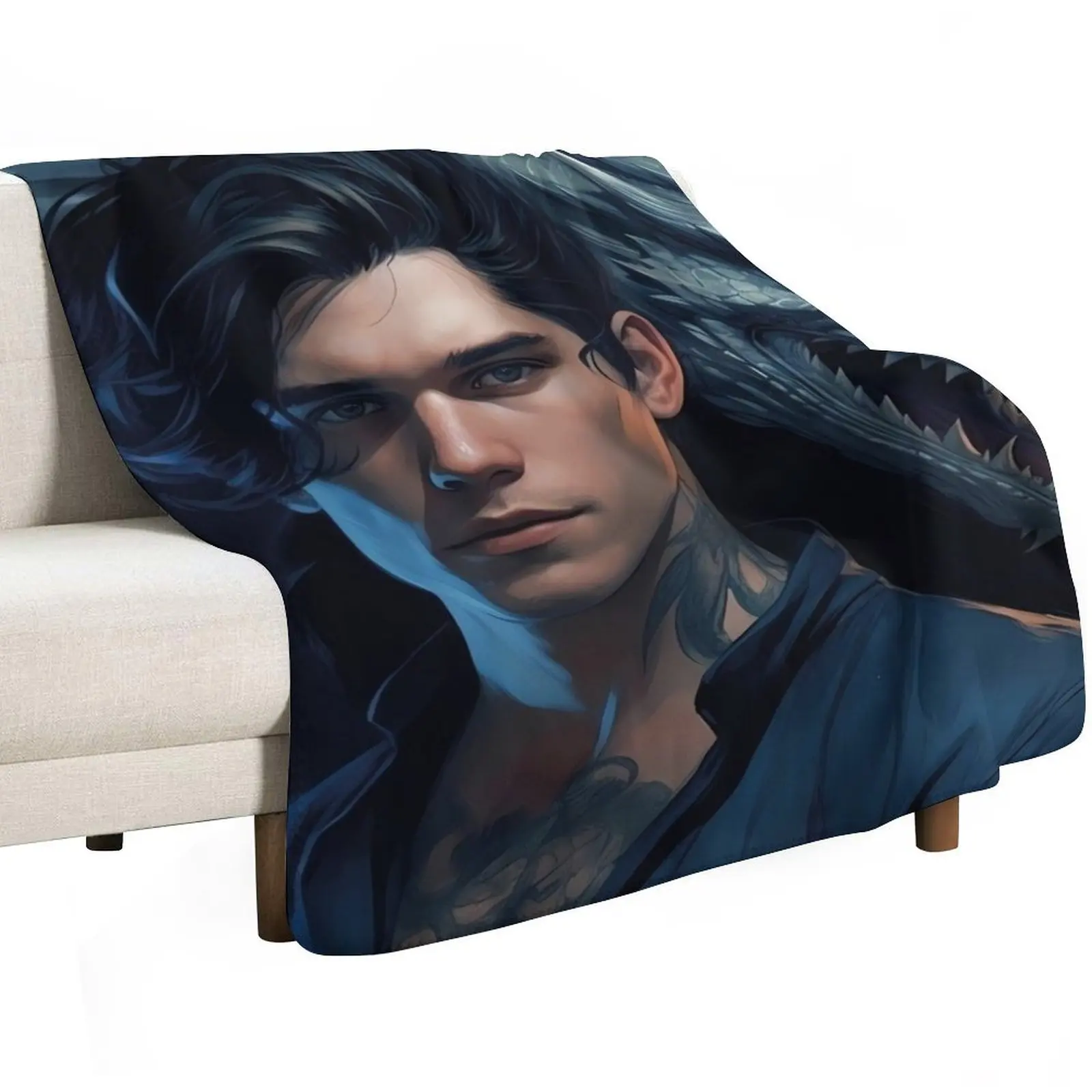 Fourth Wing Xaden Riorson Throw Blanket anime christmas decoration Retros Vintage warm for winter decorative Blankets