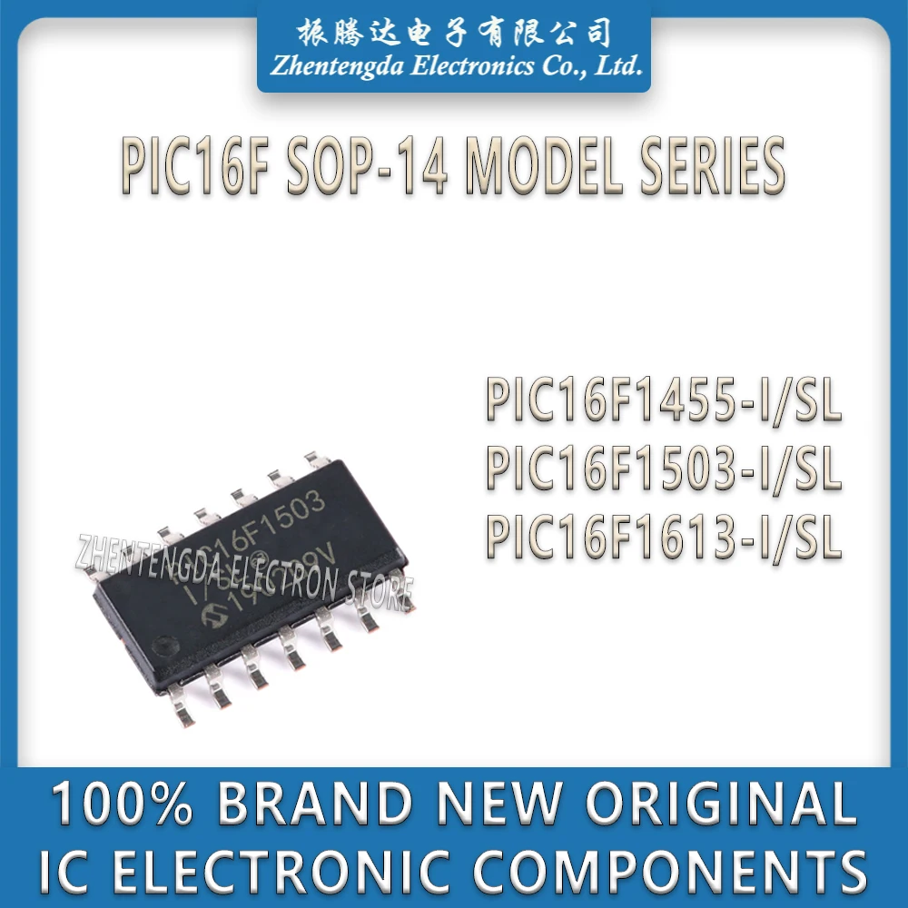 PIC16F1455-I/SL PIC16F1503-I/SL PIC16F1613-I/SL PIC16F1455 PIC16F1503 PIC16F1613 IC MCU Chip SOP-14