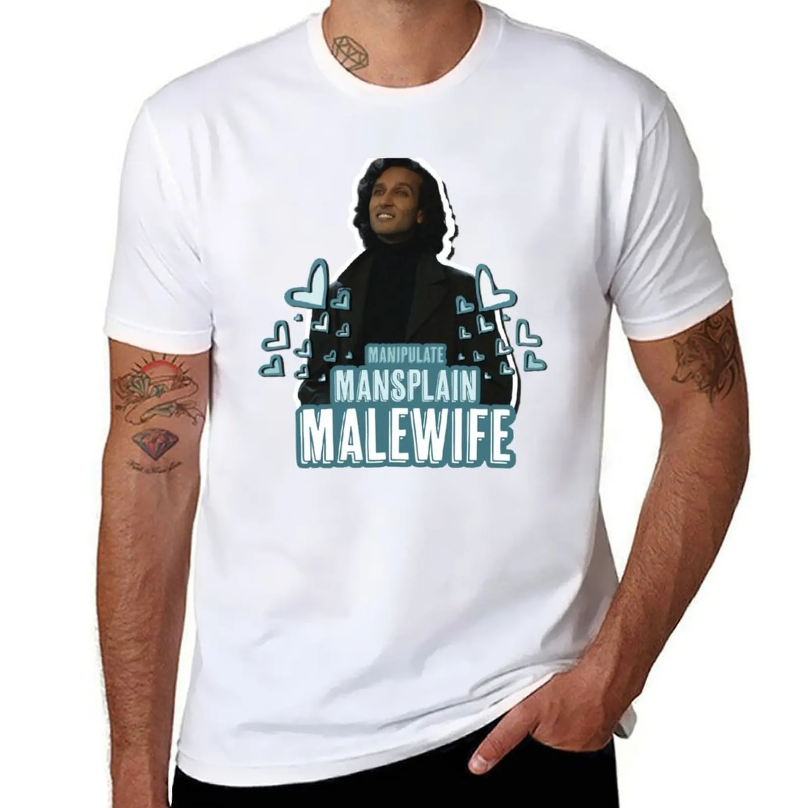 

Manipulate, Mansplain, Malewife No Halo T-Shirt man tshirt t shirts cotton 100% T-Shirt