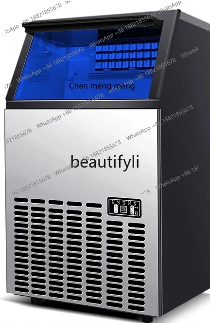 ماكينة صنع الثلج Z189 a56 ماكينة مكعبات الثلج التجارية متجر شاي الحليب ماكينة صنع الثلج المربعة الذكية الأوتوماتيكية متجر الشاي البارد للمشروبات #2