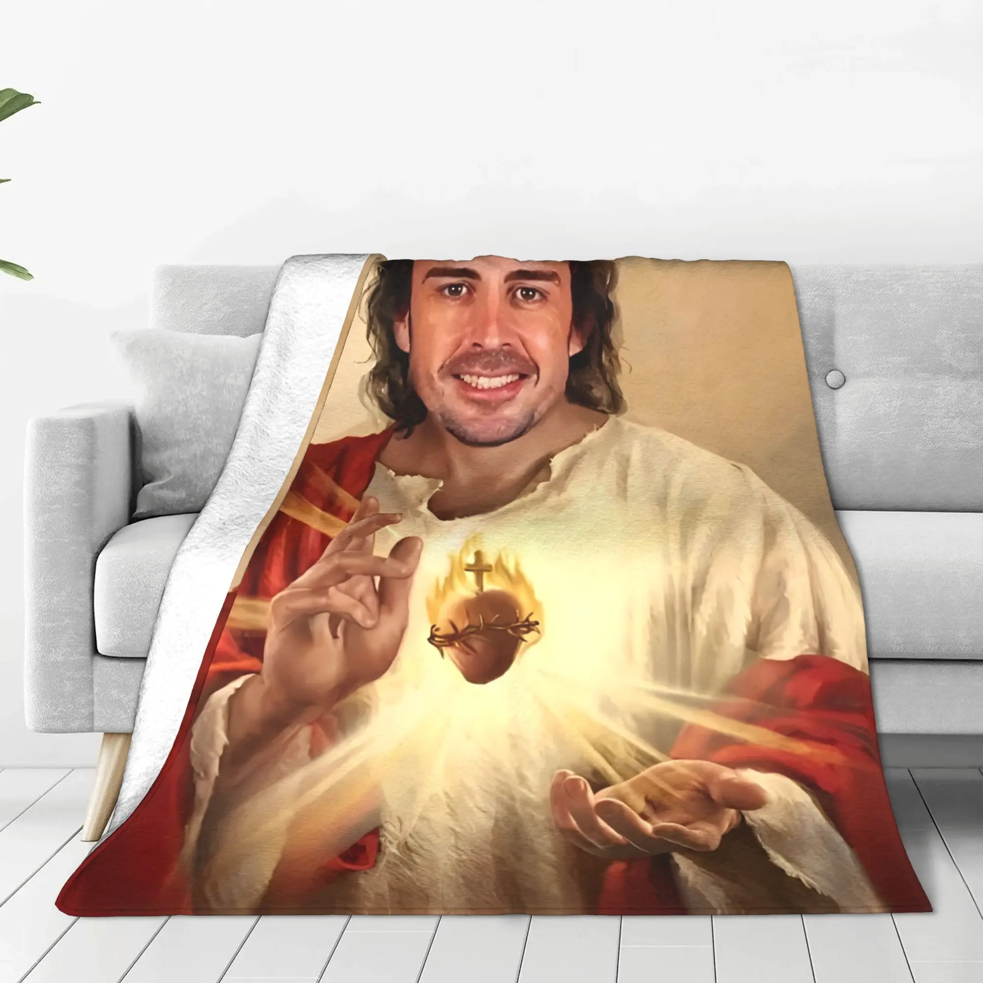 بطانية Fernandos Alonsos Saint ذات جودة عالية، بطانية رمي ناعمة، مفرش سرير جمالي للأطفال في الهواء الطلق #2