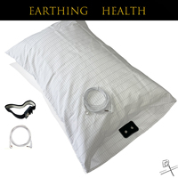 EMIKITS Anti-static Earthing Fitted Pillowcase with Conductive Silver Fiber Release Static EMF Protection for Better Sleep