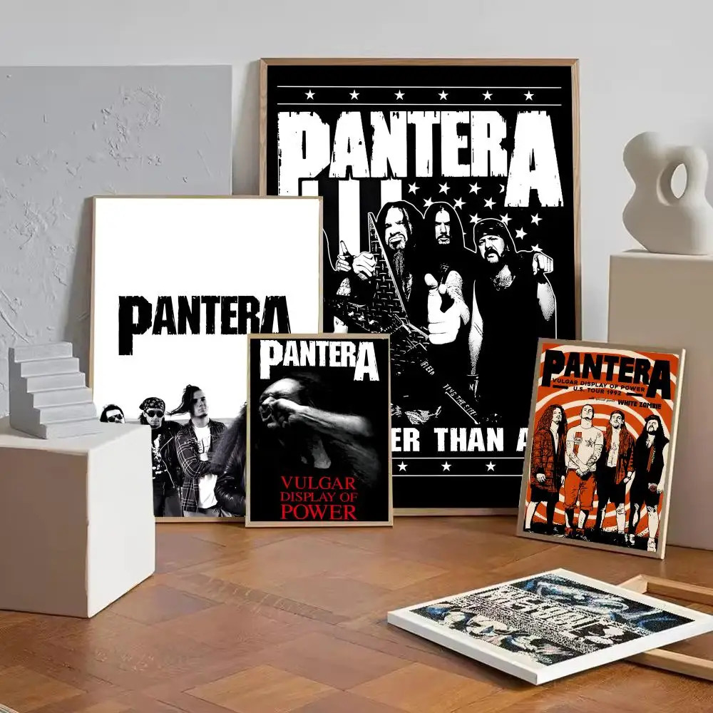 Heavy metal band Pantera Poster HD Self-Adhesive Wall Decor Home Office Dorm Bedroom & More Ideal Gift Choice