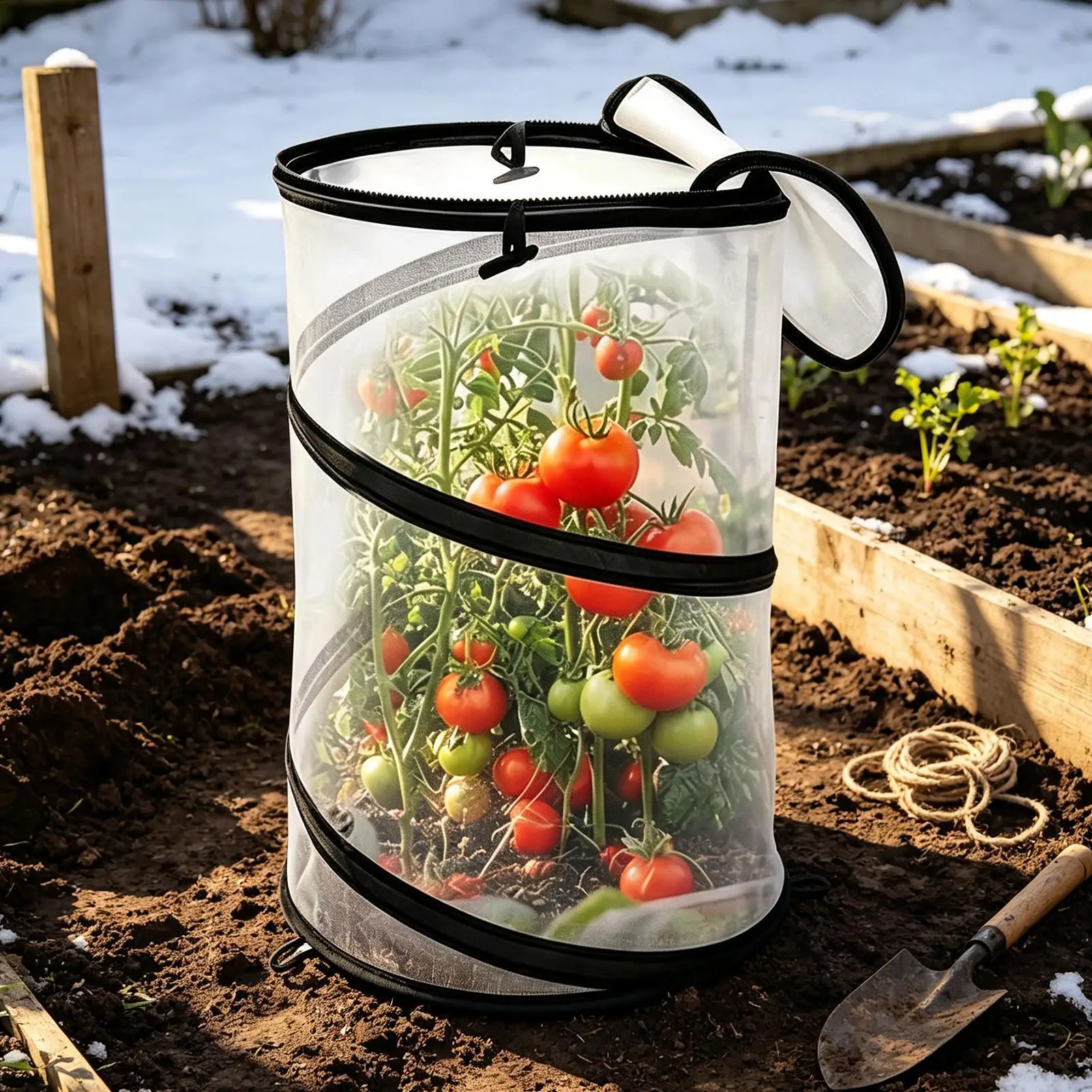 Plant Frost Protection Covers Cylindrical Garden Thermal Frost Barrier Garden Bed Freeze Protection For Outdoor Greenhouse Patio