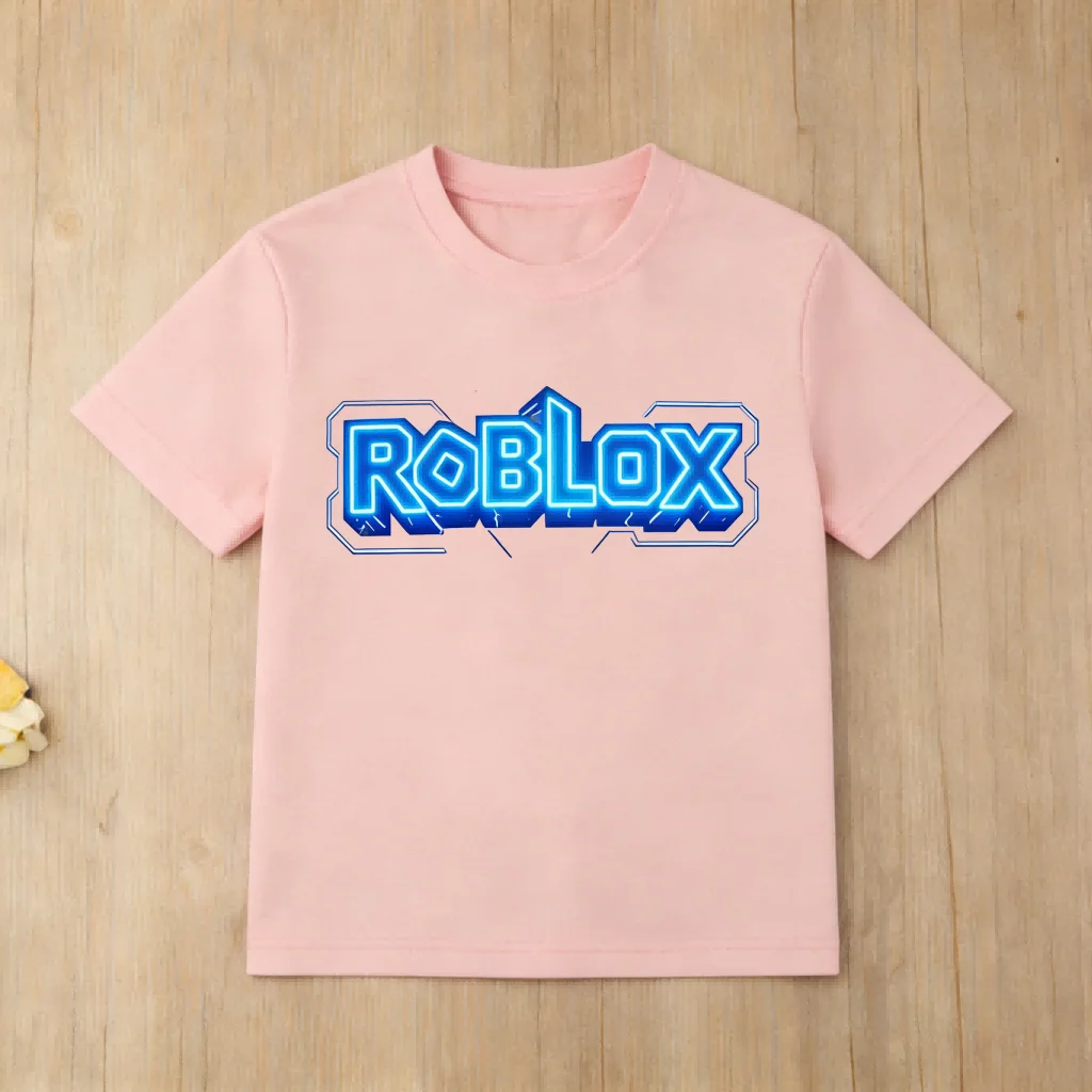 Summer Children Roblox Casual Tee Boys Clothes Girls Anime Game Wear