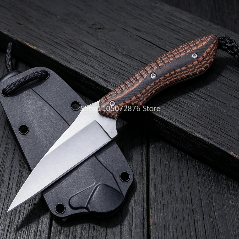 High Hardness Outdoor Fixed Blade Knife Camping Fishing Compact Knives Mountain Adventure Jungle Climbing Camping Knives Gift