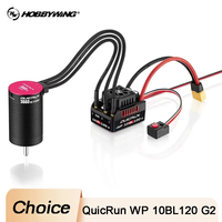 HobbyWing QuicRun WP 10BL120 G2 120A ESC 3652 3660 G2 Motor Brushless Combo for 1/10 RC Model Car Buggy Racing Accessories