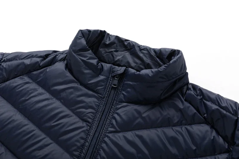 Lightweight Padded Hooded Jacket for Men Long Style Baseball Collar down Jacket Youth Fashion Other Fillings