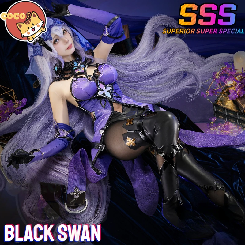 

Star Rail Black Swan Cosplay Costume Game Honkai Star Rail Black Swan Cosplay Garden Costume Black Swan Cosplay Wig CoCos-SSS