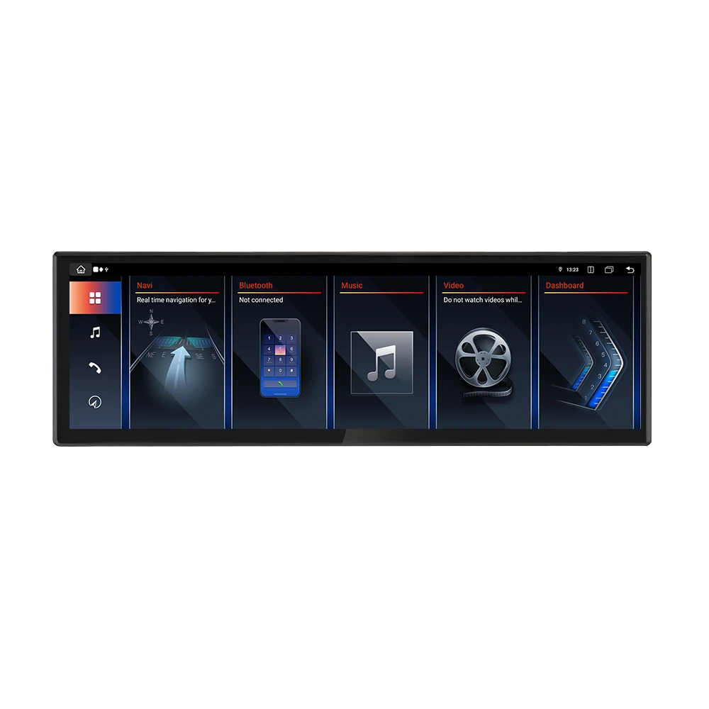 14.9 Polegada android 14 tela carplay para bmw x1 2009-2015 carro multimídia player navegação gps rádio do carro mídia unidade principal carro rad