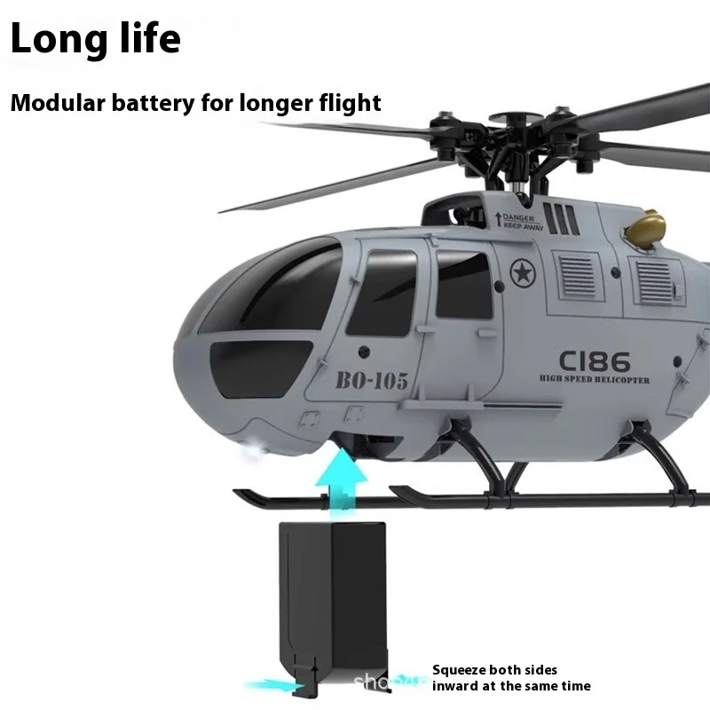 Rc Era Remote-Controlled Helicopter Simulation Electric Model C186 Armed Helicopter Single Propeller Aileron Free Bo-150