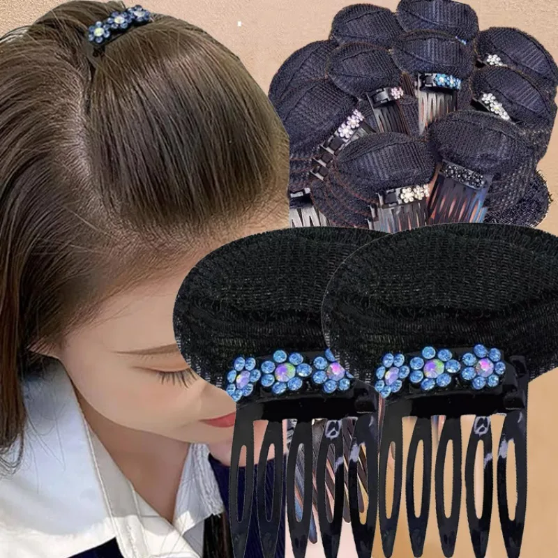 Invisible Fluffy Sponge Hair Clip Front Line Forehead Volume Base Puff Cushion Hair Clips Bun DIY Styling Women Hair Accessory