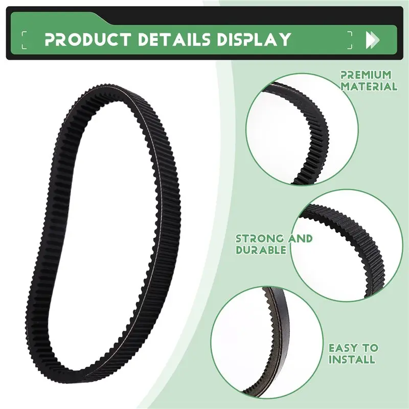 AT92-For EZGO TXT RXV 2010 UP With Kawasaki Engine Golf Cart Clutch Drive Belt& Starter Generator Belt- Part Numbers 618630& 606