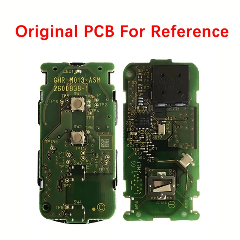 Cn011018 aftermarket 2 botão chave inteligente para 2018 - 2019 mitsubishi xpander eclipse cross com GHR-M014 434mhz 47 chip