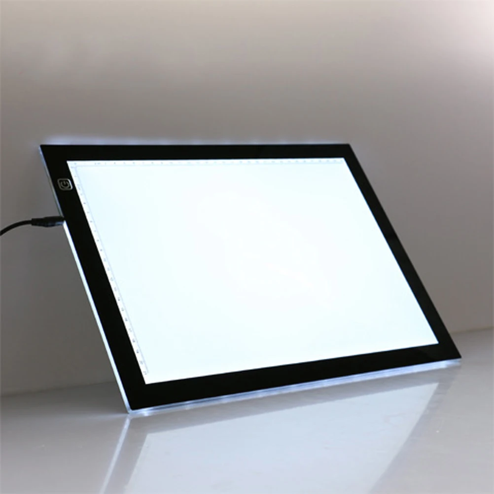 

Ultra Thin A4 LED Portable Light Box Power Cable Dimmable Brightness Stencil Board Drawing Board Tracing AnimationTable with Dim