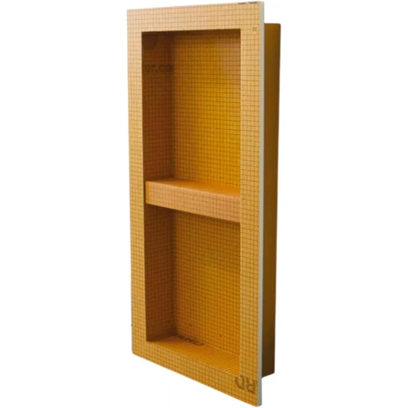 Prefabricated Shower Niche with Adjustable Kerdi-Board Shelf - Ideal any Bathroom Renovation - Waterproof,-Tight, 12-I