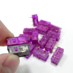10Pcs Kailong HCNHK Zijin 150 million lifespan Dustproof Micro switch Black Transparent 100 million click Game Switches button