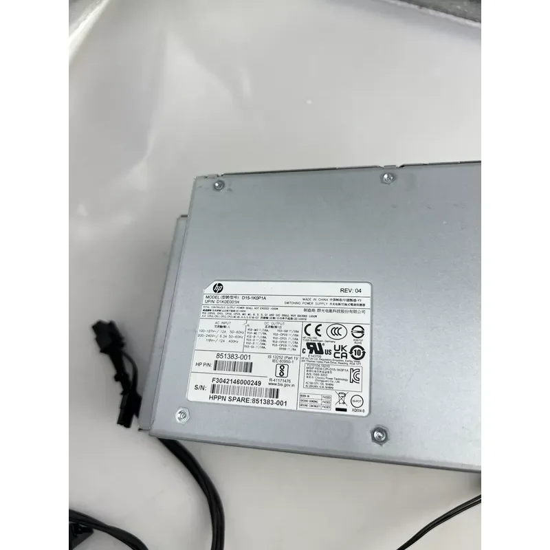 New Original 1000W Workstation Power Supply for HP D15-1K0P1A with Wire