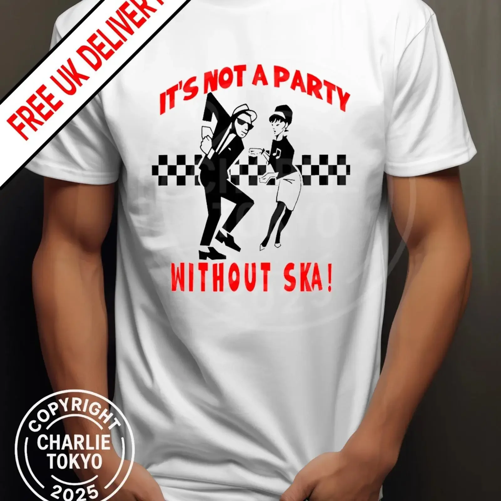 2 Tone Ska T Shirt The Beat Specials 70er Jahre Selector Party vintage Washed Versatile Stylish Stretched Top For Everyday Wear