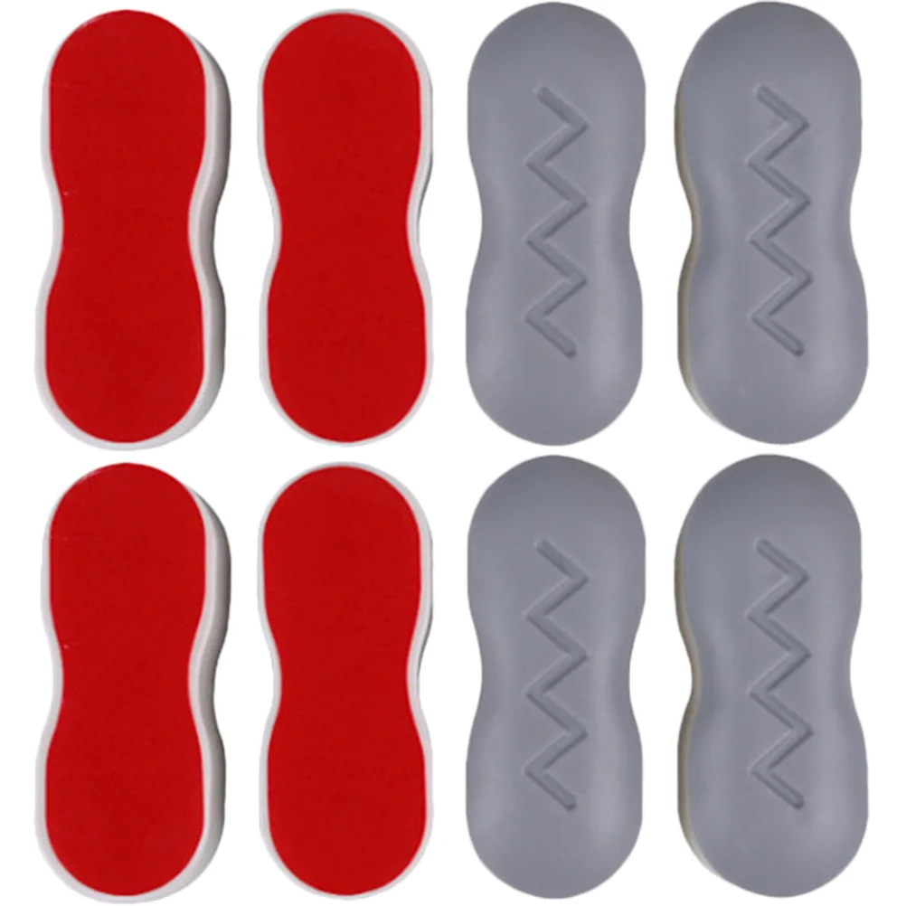 

8 Pcs Toilet Seat Gasket Anti-shock Cover Bumpers Suite Replacement Parts Lid Abs Buffer Pads