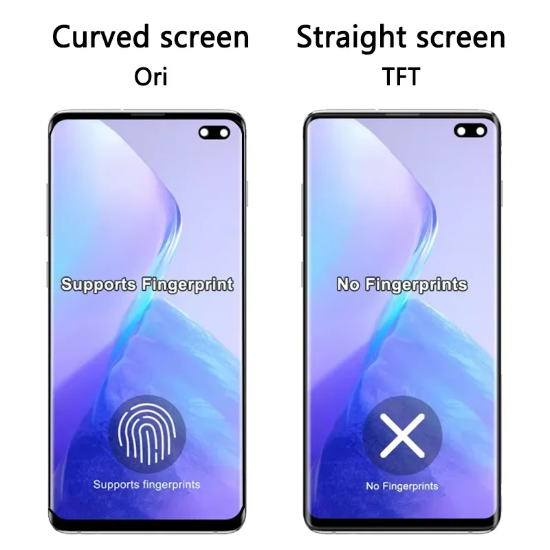 Wyświetlacz LCD TFT 6.4'' wysokiej jakości do Samsung S10+ G975F G975U G975W G975, ekran dotykowy digitizer, wyświetlacz S10 Plus z ramką — zdjęcie produktu 4