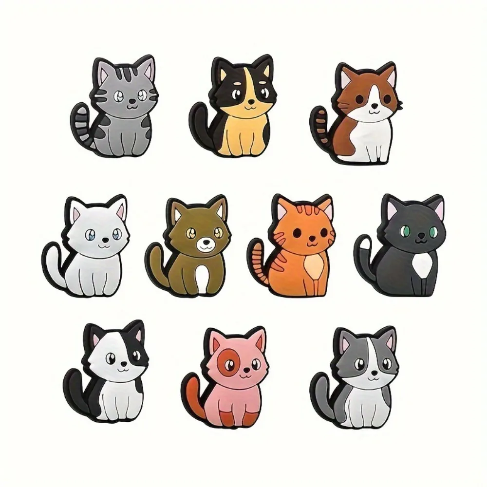 Keychain Making Cat Shaped Cat Shaped Beads Silicone Mix Color Silicone Focal Beads Loose Beads DIY Craft