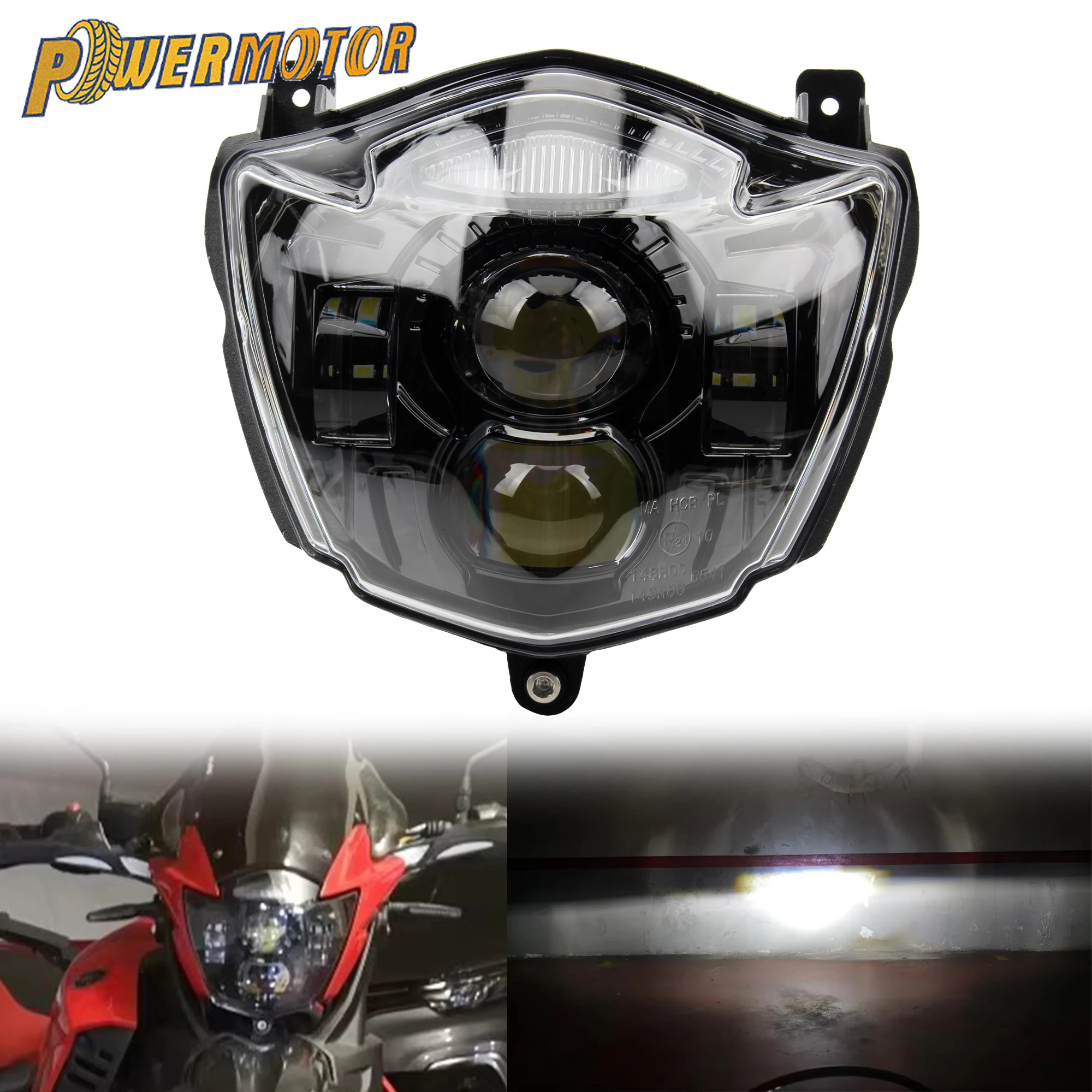 

For Yamaha XT660X XT660R 2004 to 2016 Motorcycle LED Headlight E24 Headlamp Waterproof DRL Motorbike Modification Accessories