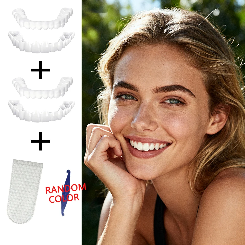 

New Gift Box Available Teeth Veneers, Reusable Smile Cover, Exquisite packaging perfect for holiday gifting H2931