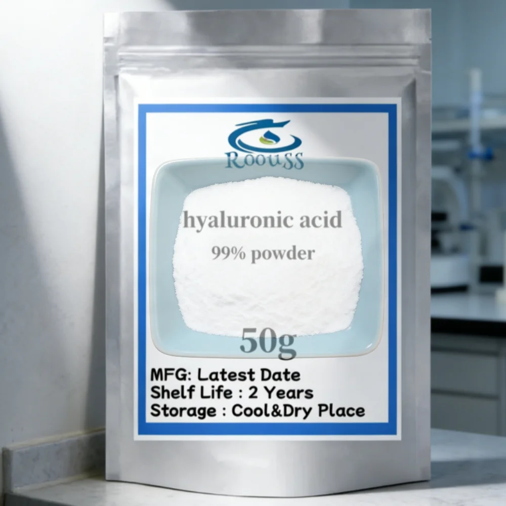 High Content 99% Cosmetic Materials Hyaluronic Acid Powder Anti-wrinkle And Anti-aging,moisturizing,free Shippin
