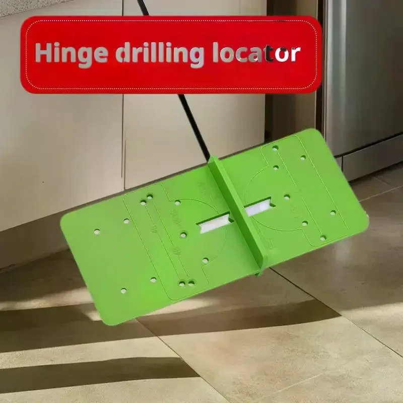 

Woodworking Cabinet Hinge Drilling Guide Boring Jig Template Locator Tool for Precise Hole Placement Aid