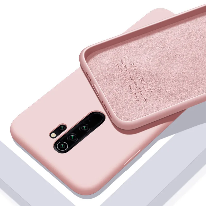 Für XiaoMi RedMi Note 9 9s Pro 10 11 11S 10s 10T 9T 8 8T 7 Pro 9A 9C 10C Poco X3 F3 Soft Solid Candy Cover Flüssigsilikonhülle – Detail 5