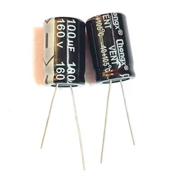 10pcs 100uF 160V 100MFD 160Volt Aluminum Electrolytic Capacitor 13*20mm Radial 100mf160v 100uf160v 160v100mf 160v100uf