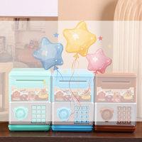 1Pc Mini Kawaii Kapibala Savings Bank Children's Storage Piggy Bank Cute Password Counter Code Key Lock Coin Bank ATM Child Gift