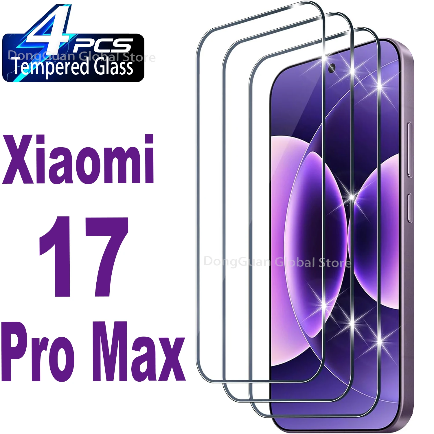 

0.25mm Glass For Xiaomi 17 Pro Max Tempered Glass Screen Protector Fingerprint Unlock Glass