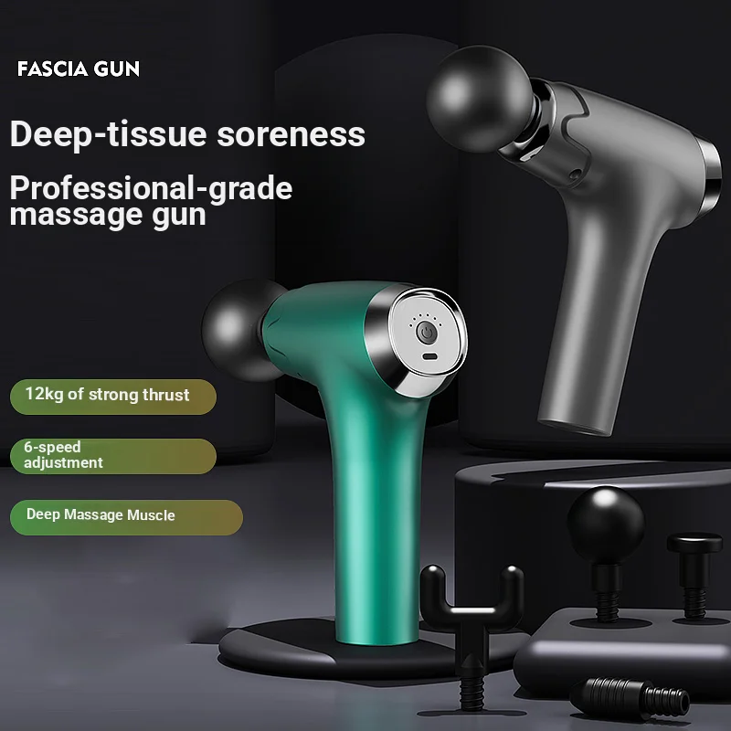 All-in-One Full Body Massager | Percussion Device for Muscle Relaxation, USB Charging, Quiet Performance for Whole Family.