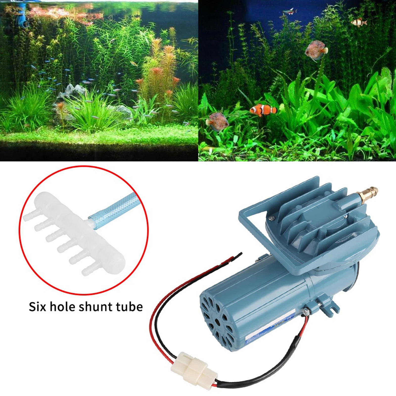 Aquarium Air Pump DC 12V 35W Air Pump Aerator for Fish Pond Aquaculture Aquarium Accessory Tool Fish Air Pump Fish  Air Pump