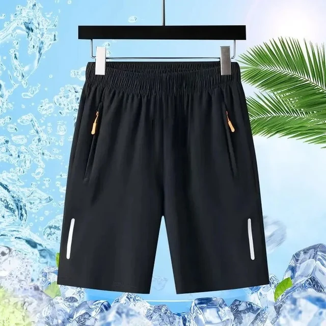 Men's Ice-Silk Quick-Dry Running Shorts – Breathable Gym & Beach Shorts – view 2