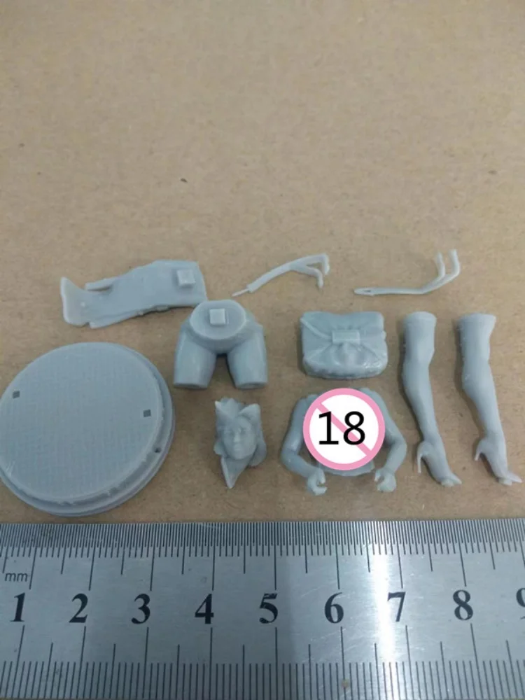 bend down Spicy Flight Attendant Nsfw two versions Resin Figure diy 1/24 Scale 75mm Model Kit Unassembled and Unpainted toys