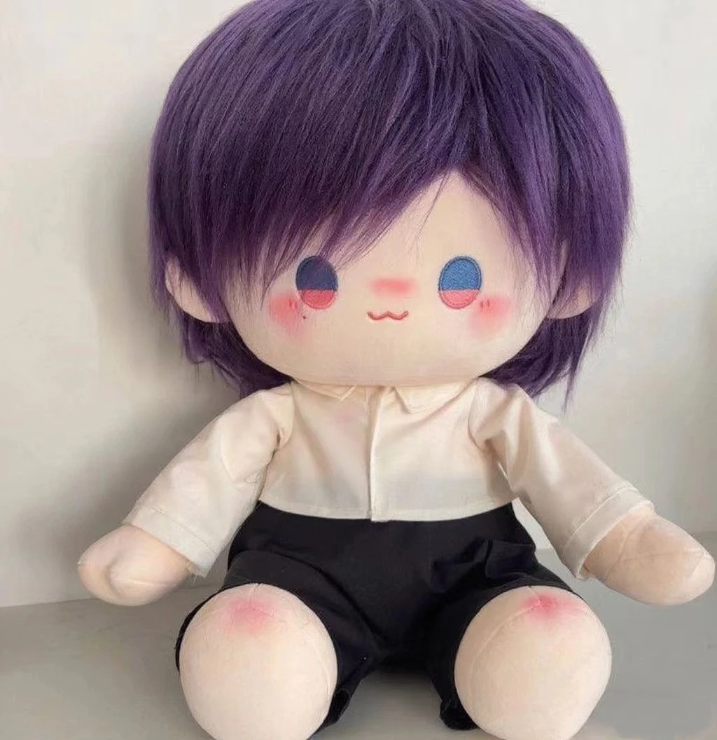 40CM Sitting Doll Game Love and Deepspace Sylus Crow Caps Pillow Hair with Fried Hair Plush Pillows Cartoon Dress-up Cotton Doll