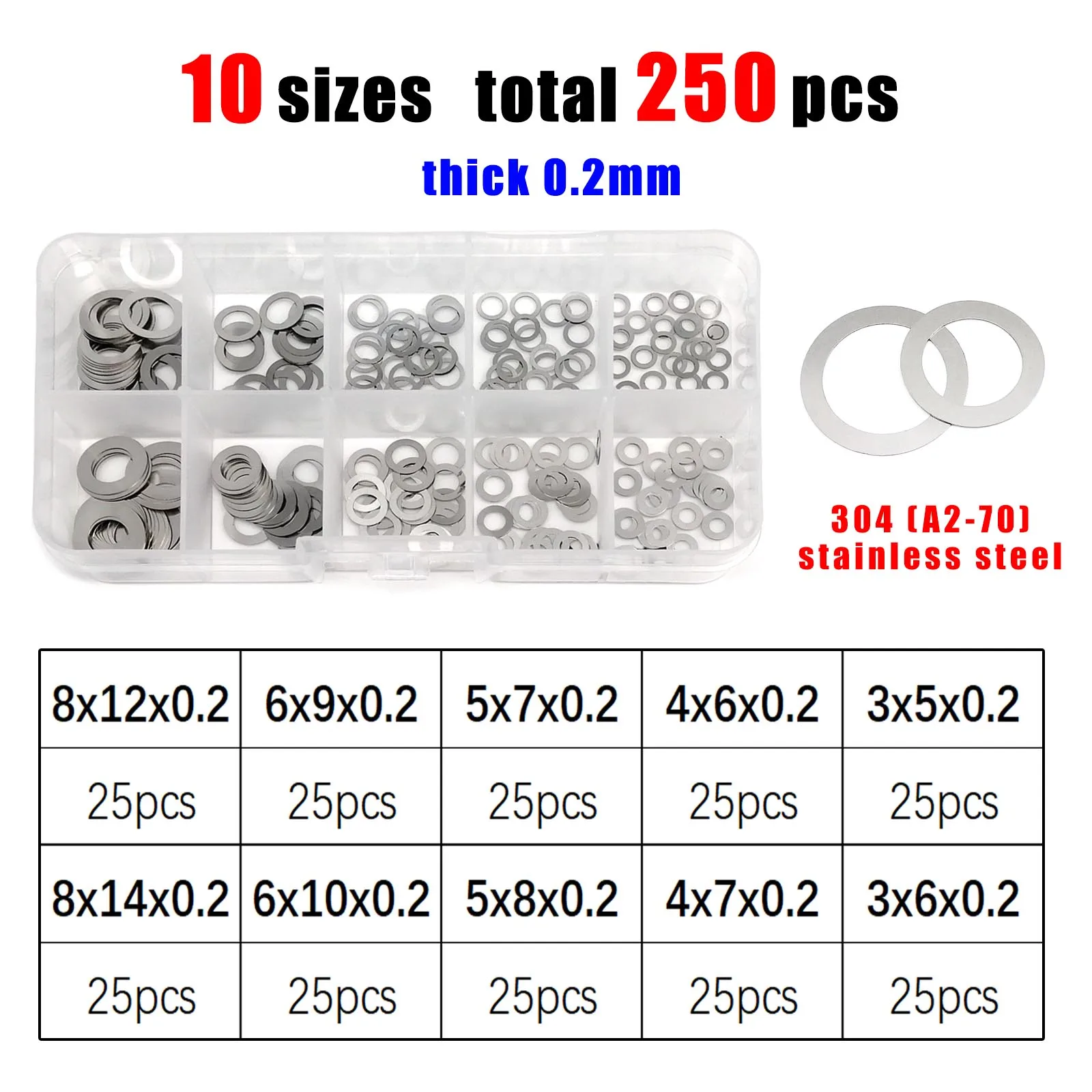 10/100 Stück M3 bis M20 0,1 mm 0,2 mm 0,3 mm 0,5 mm 1 mm Edelstahl-Flachscheibe Ultradünne Dichtung Hochpräzise Einstelldichtung-M20 x 28 20 Stück – 0,2 mm Dicke 10/100 Stück M3 bis M20 0,1 mm 0,2 mm 0,3 mm 0,5 mm 1 mm Edelstahl-Flachscheibe Ultradünne Dichtung Hochpräzise Einstelldichtung-M20 x 28 20 Stück – 0,2 mm Dicke