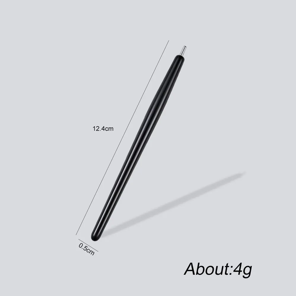 1/2 個磁気ボール吸引ペン DIY 超強力キャットアイマグネット黒肥厚ドリルペン DIY マグネットマニキュアツール