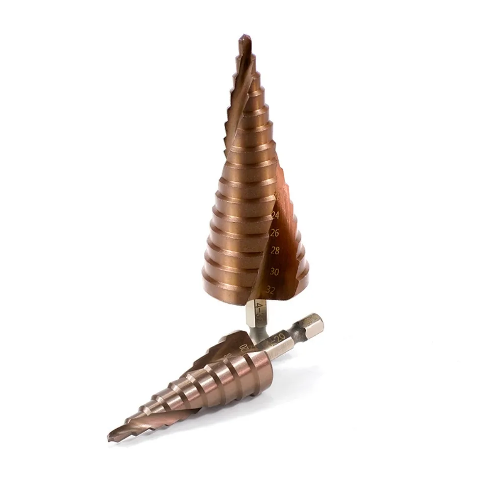 

Pagoda drill bit containing cobalt step high speed steel super hard conical metal multifunctional stainless steel steel drilling